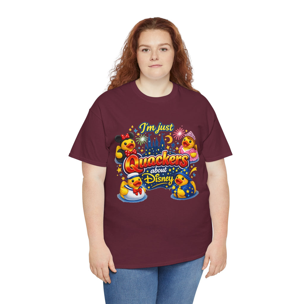 Quackers About Disney Rubber Duck Tee — "I'm Just Quackers About Disney" Graphic T-Shirt