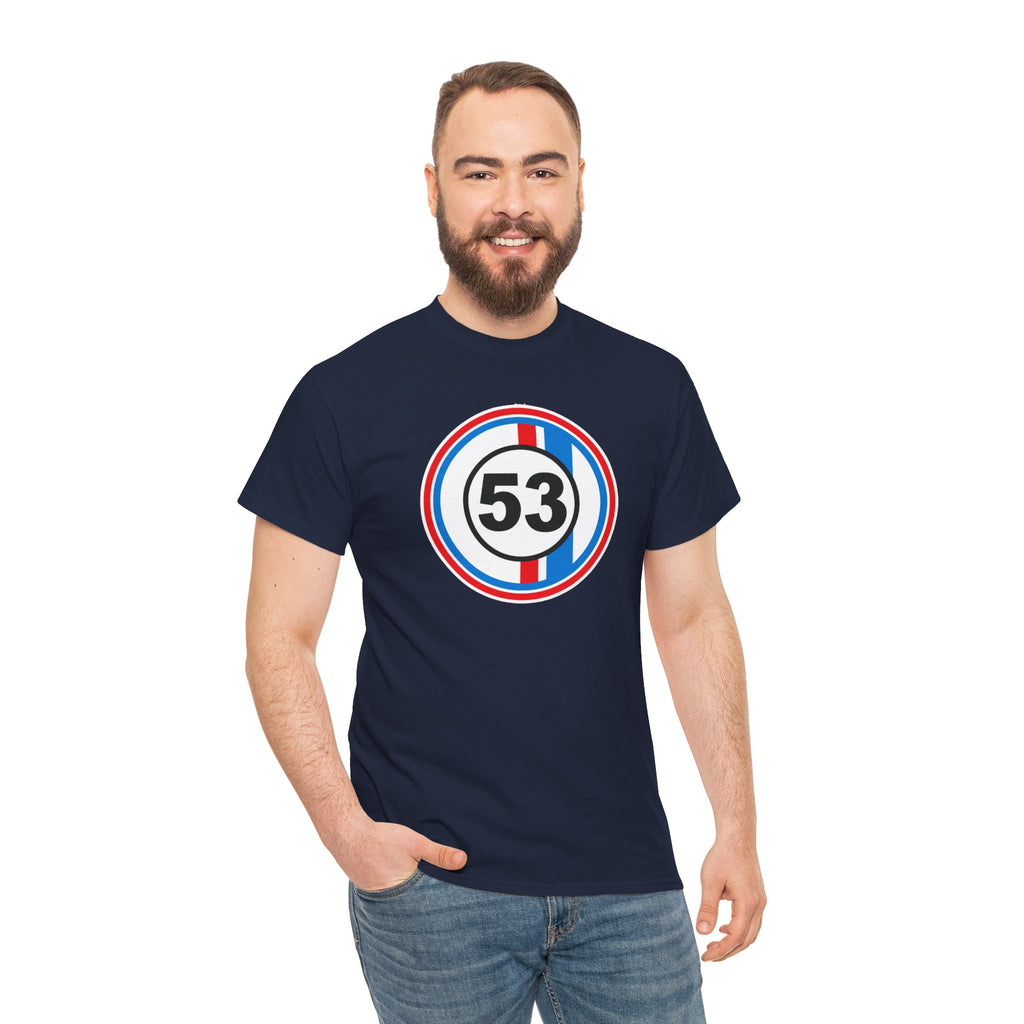 Racing Stripe Number 53 Cotton T-Shirt / Tee