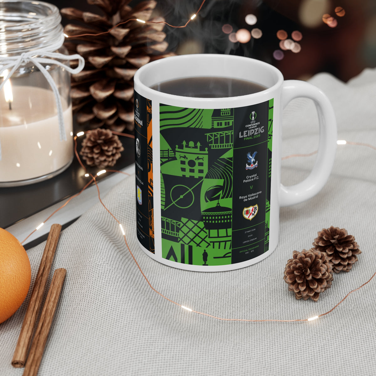 2026 UEFA Finals Programme Covers Inspired Ceramic Coffee Mug (11oz & 15oz)