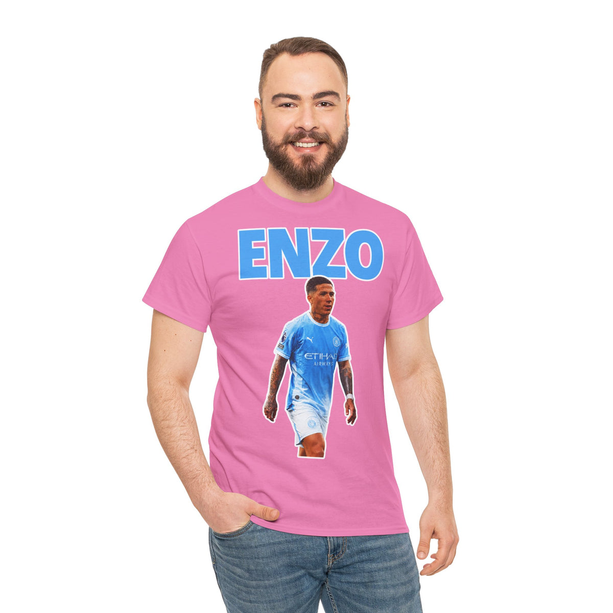 Enzo Fernandez Manchester City Inspired Cotton T-Shirt