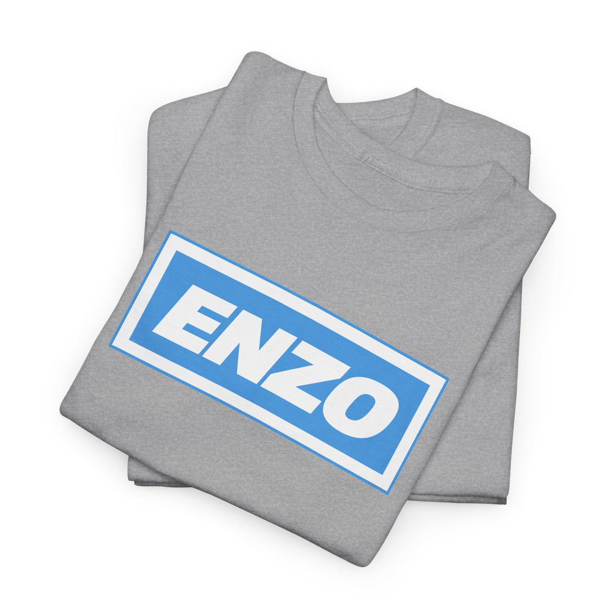Enzo Man City Inspired Logo Tee — Classic Box-Logo Graphic T-Shirt