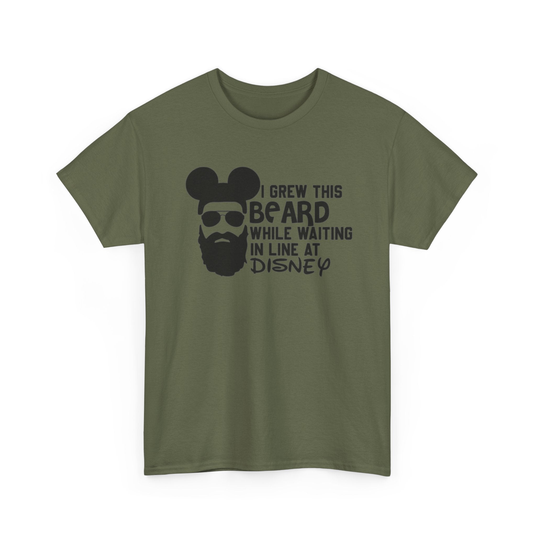 Beard While Waiting Tee – "I Grew This Beard While Waiting In Line At Disney" Funny Disney Dad T-Shirt