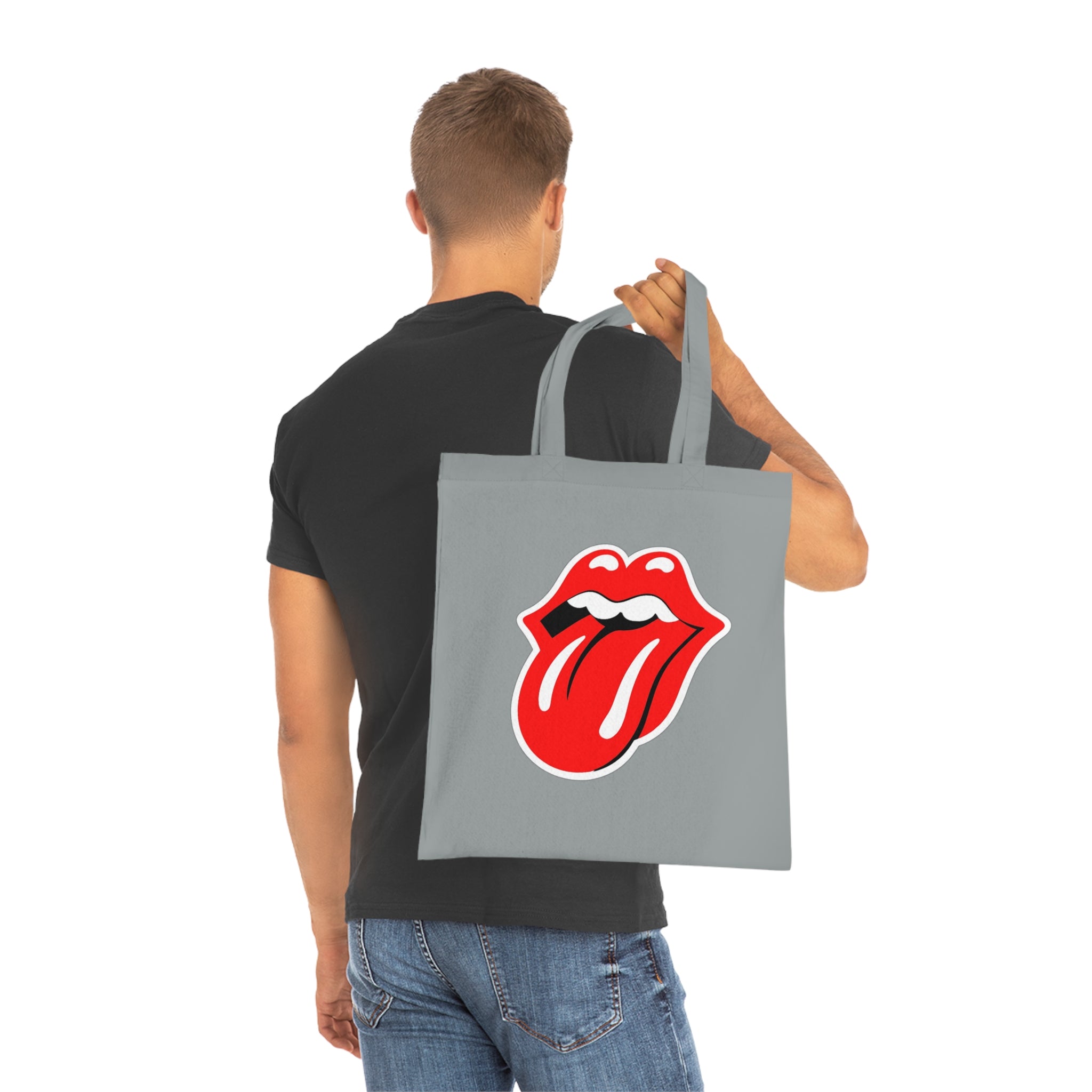 Rock Red Tongue Graphic Tote Bag