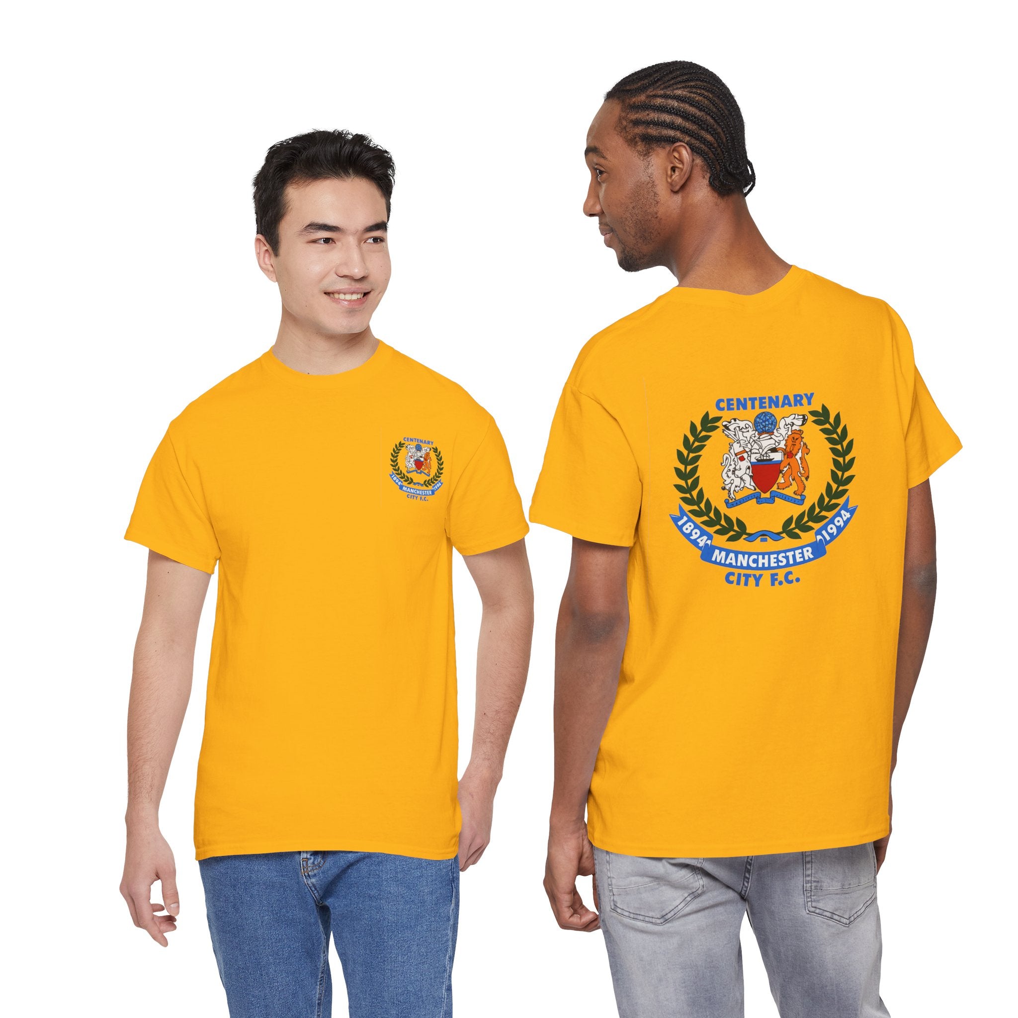 Centenary Manchester City FC Crest Tee — 1894–1994 Commemorative Shirt