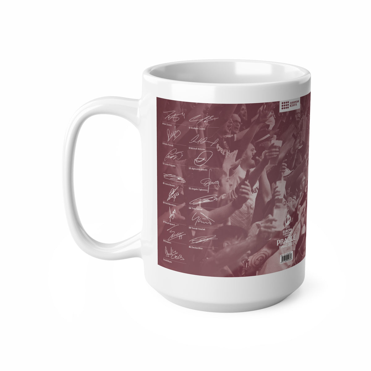 2023 UEFA Conference League Winners Programme Cover Inspired Ceramic Coffee Mug – (11oz/15oz)