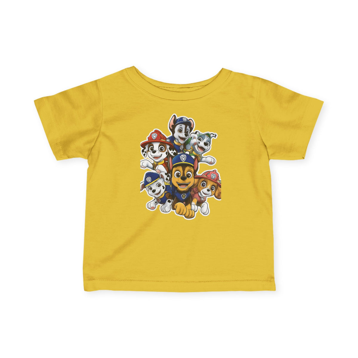 Infant Tee — Cute Cartoon Puppy Crew Graphic Baby T‑Shirt