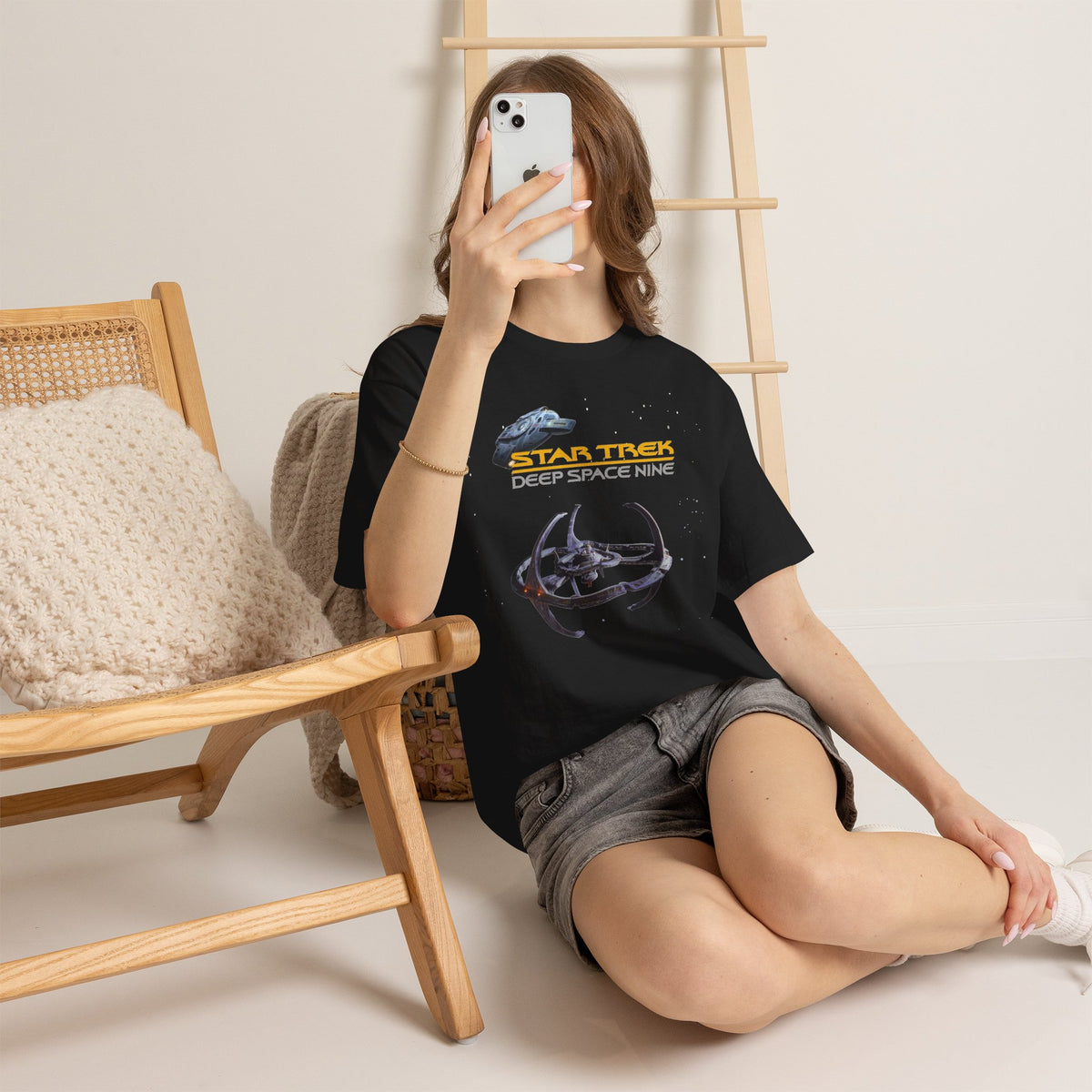 Deep Space Nine Cotton T‑Shirt — Star Trek DS9 Retro Space Tee