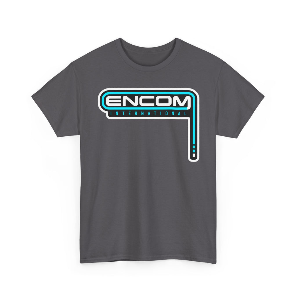 ENCOM International Logo Cotton T-Shirt — Retro Tech Gaming Tee