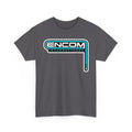 ENCOM International Logo Cotton T-Shirt — Retro Tech Gaming Tee