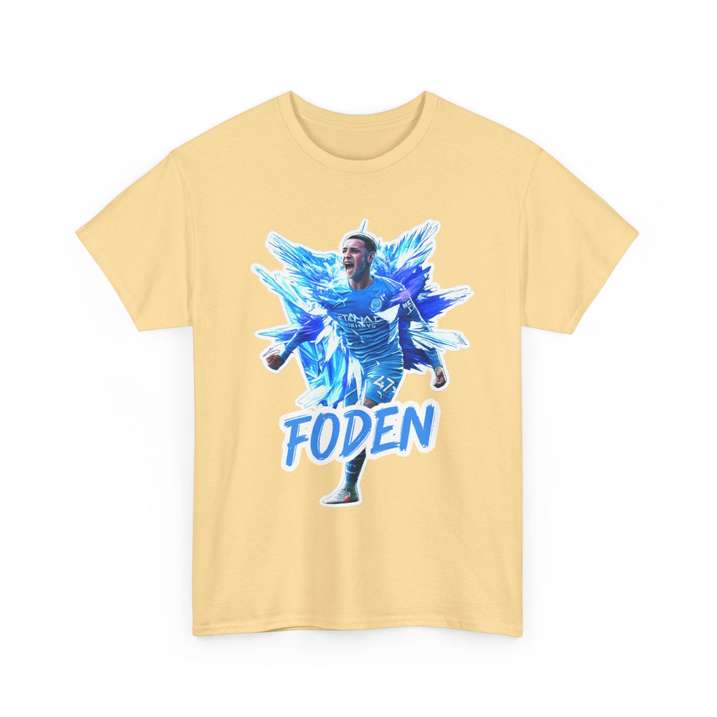 Phil Foden Manchester City Soccer T‑Shirt — Blue Graphic Football Fan Tee
