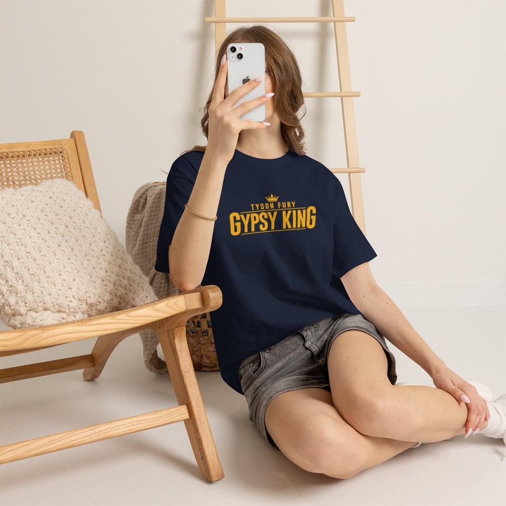 T-Shirt — "Gypsy King" Retro Crown Boxing Tribute Tee