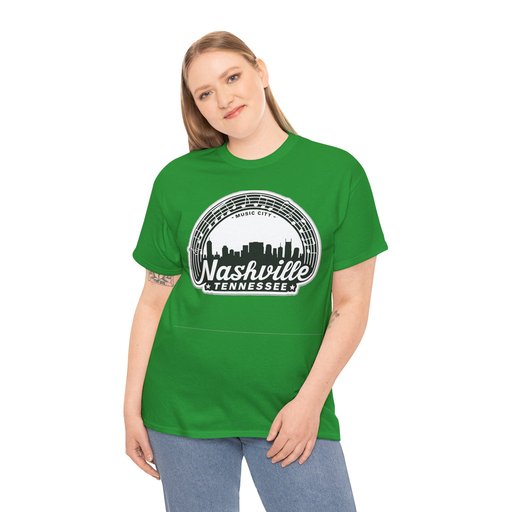 Nashville Tennessee Skyline Tee — Retro Music City Graphic Shirt