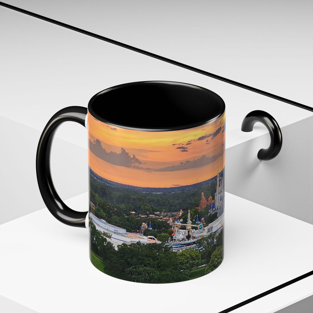 Disney Magic Kingdom Castle Sunset Coffee Mug (Accent, 11/15oz)