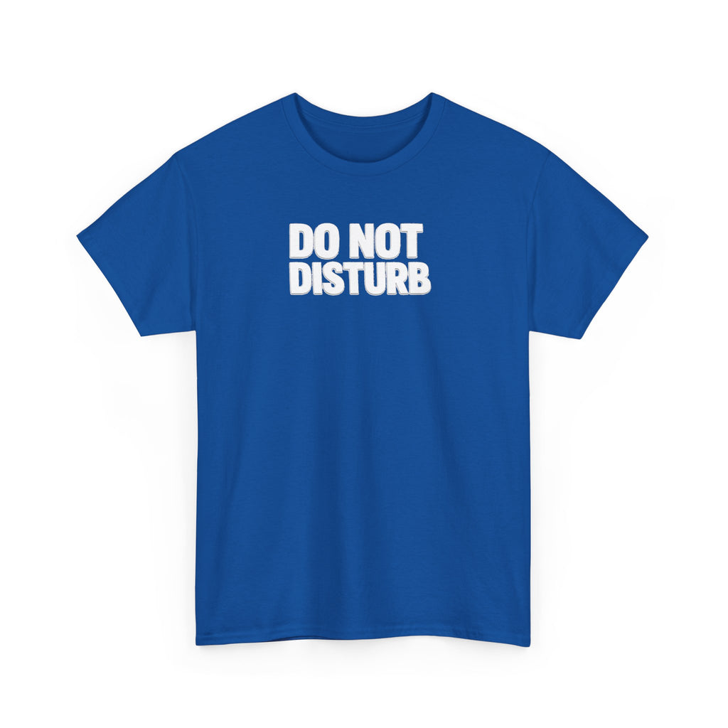 Do Not Disturb Tee — Black Graphic Statement T-Shirt