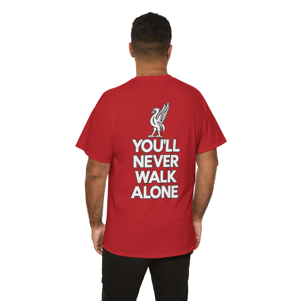 You'll Never Walk Alone T‑Shirt — Liverpool FC Crest Cotton Tee