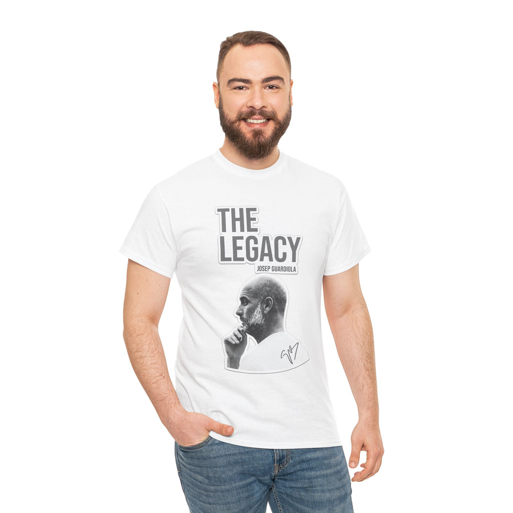 Pep Guardiola Manchester City The Legacy Tee — Inspirational Portrait Graphic T-Shirt