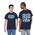 "I Don’t Care What You Have to Say or Think" CTID Graphic T-Shirt — Bold Statement Tee for Rebels & Sports Fans