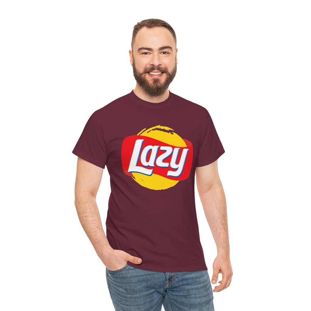 Lazy Logo T‑Shirt — Retro Snack-Inspired Graphic Tee