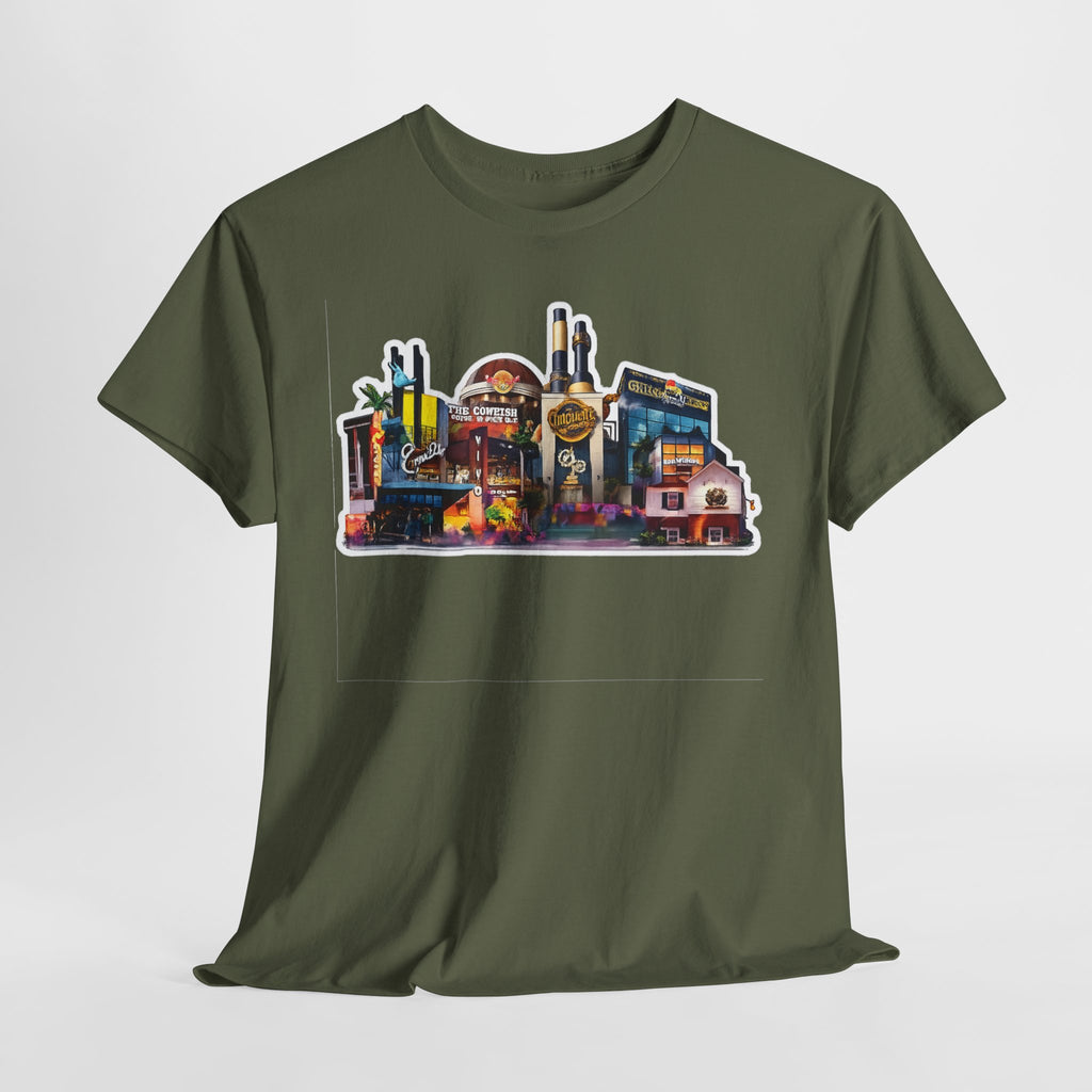 Universal Orlando Skyline T-Shirt — Neon Strip Casino Cityscape Tee
