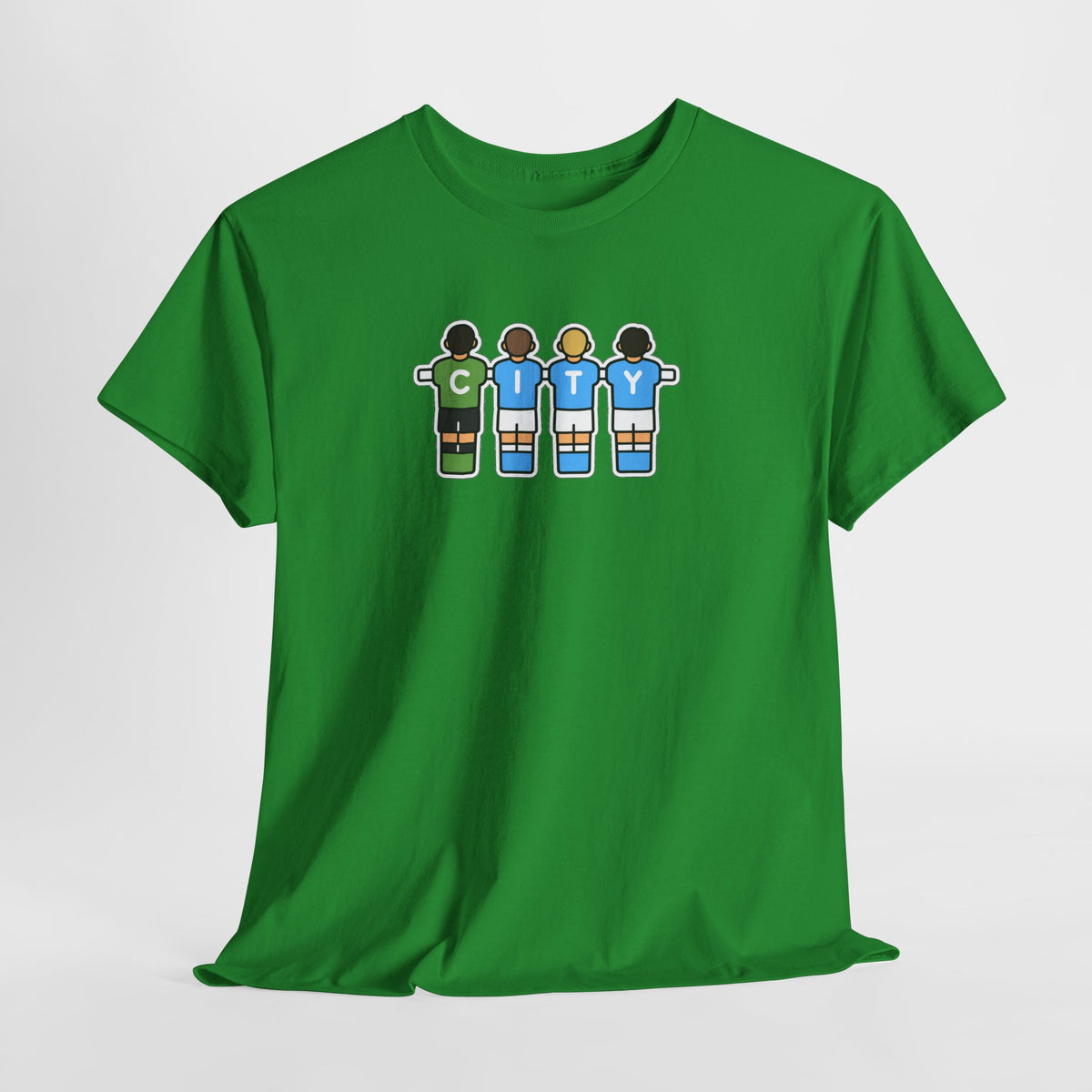 City Soccer Team Tee — Retro Foosball Players Graphic T-Shirt
