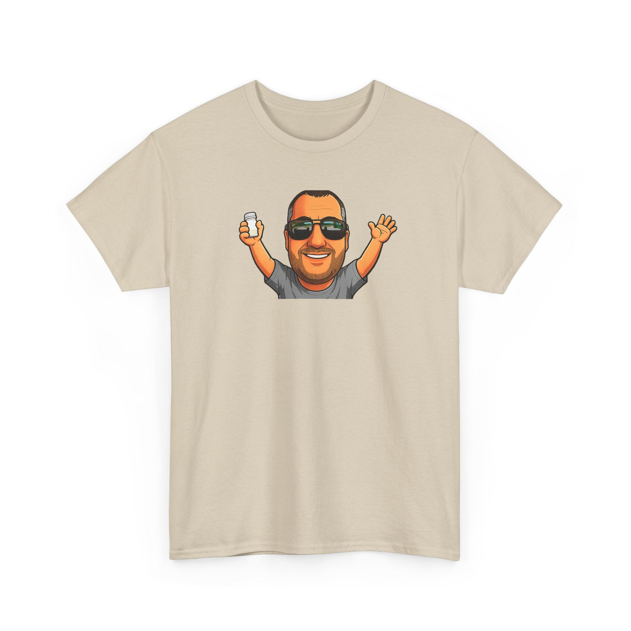 Funny Graphic T-Shirt — "I Have Absolutely No Intention of Behaving Myself" Cartoon Portrait Tee