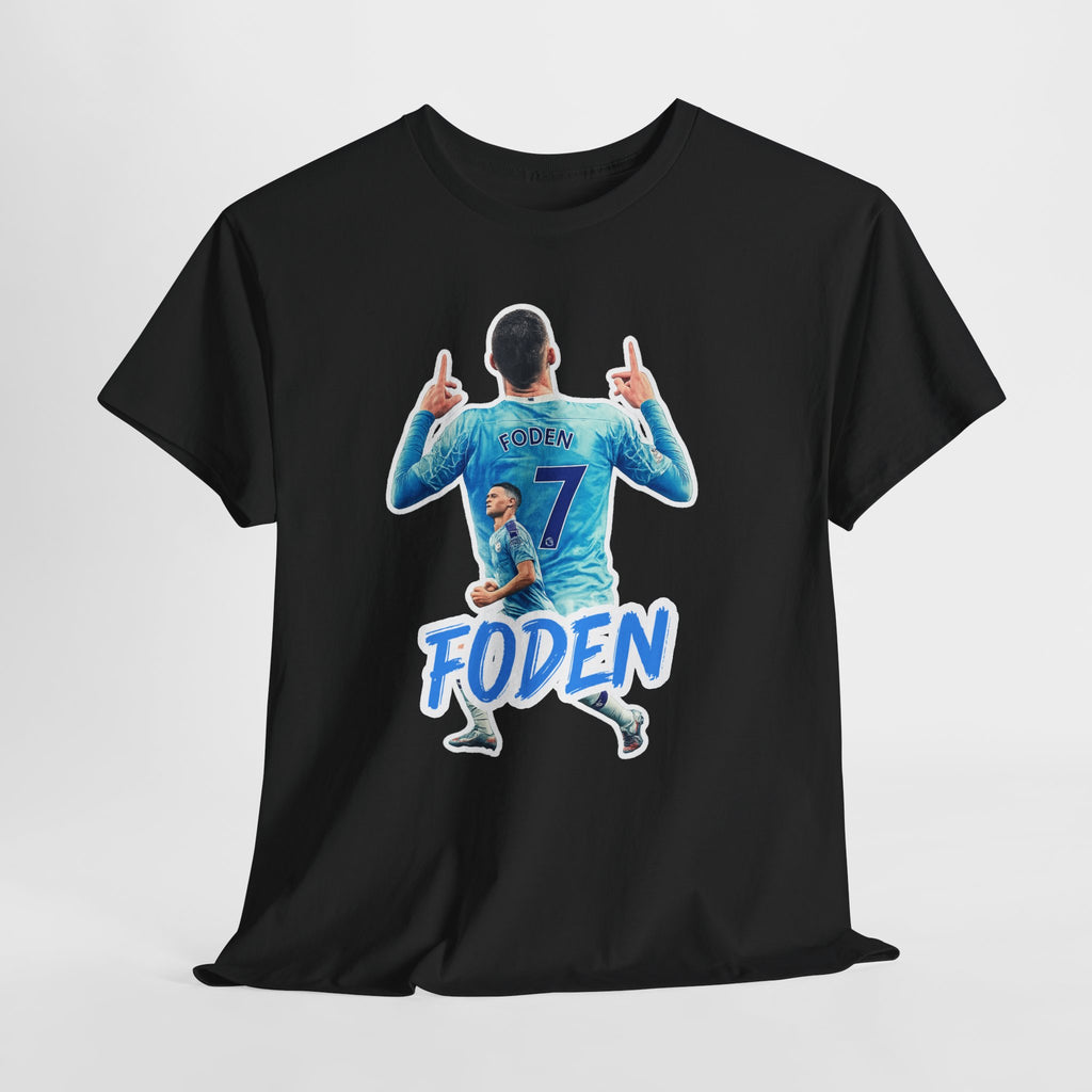 Phil Foden #7 Soccer T‑Shirt — Manchester City Fan Jersey Tribute