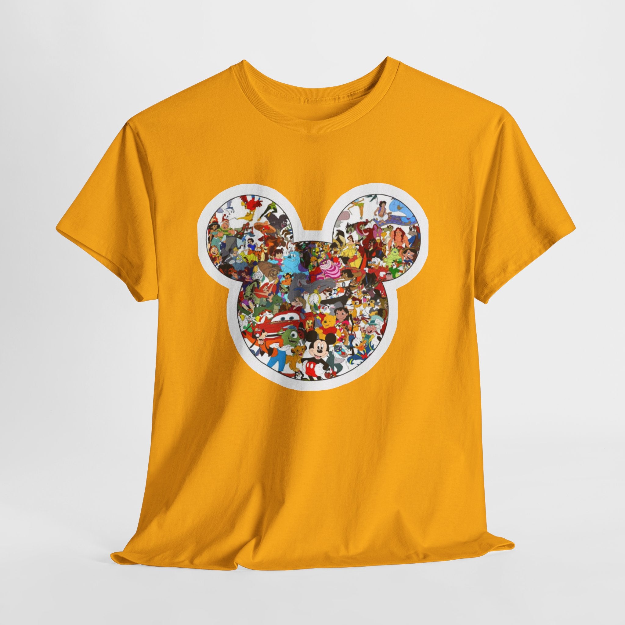 Mickey Collage T-Shirt — Vintage Disney Characters Graphic Tee