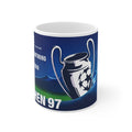 1997 UEFA Champions League Final Programme Cover inspired Ceramic Coffee Cup