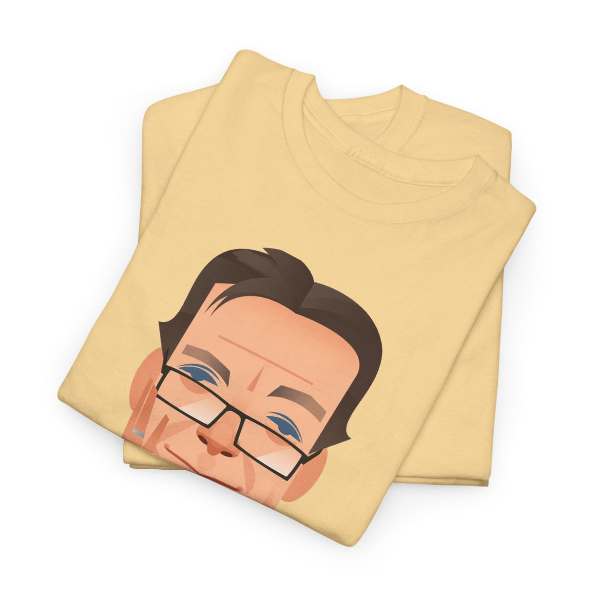 Tony Wilson Manchester Legend Caricature Gentleman Face Cotton T-Shirt