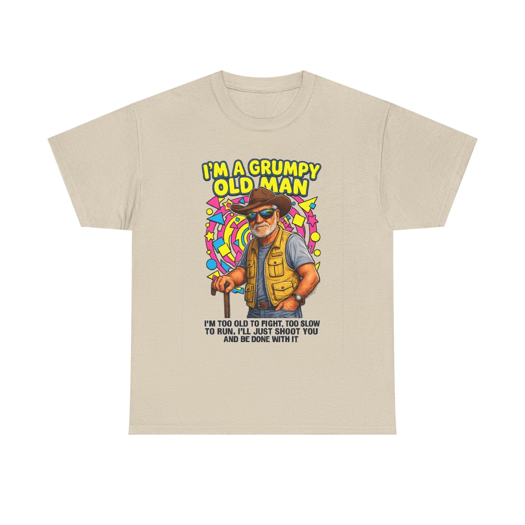 I'm A Grumpy Old Man T-Shirt – Funny Senior Fishing Graphic Tee