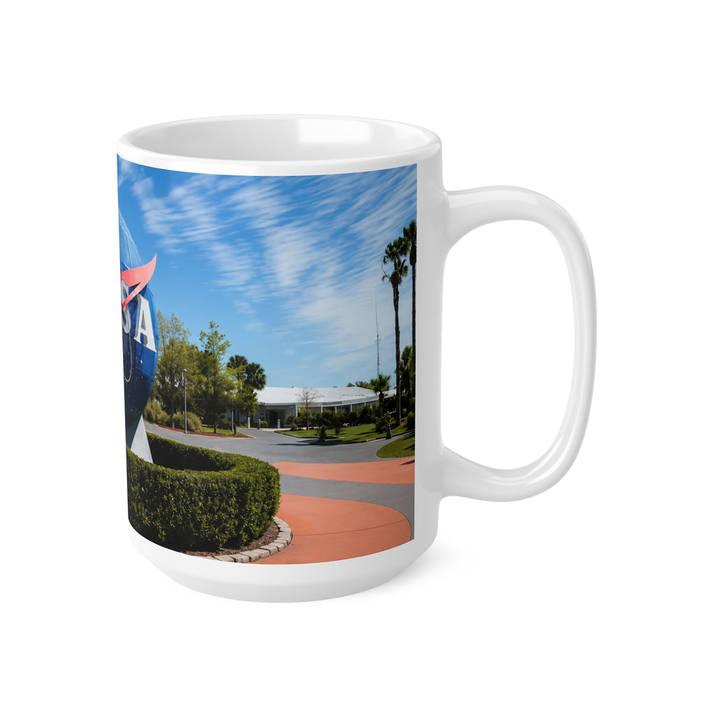 NASA Kennedy Space Center Globe Photo Mug — 11oz & 15oz Ceramic Coffee Cup