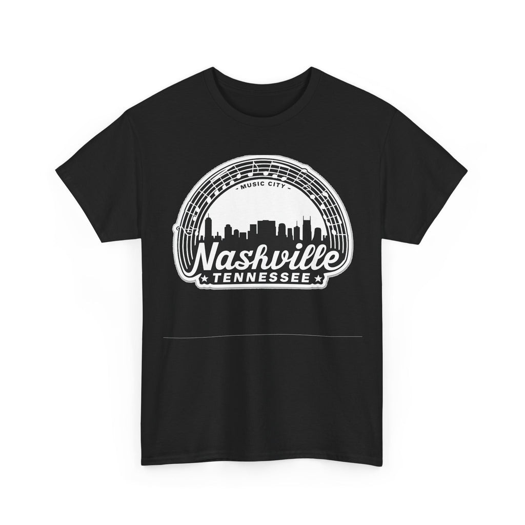 Nashville Tennessee Skyline Tee — Retro Music City Graphic Shirt