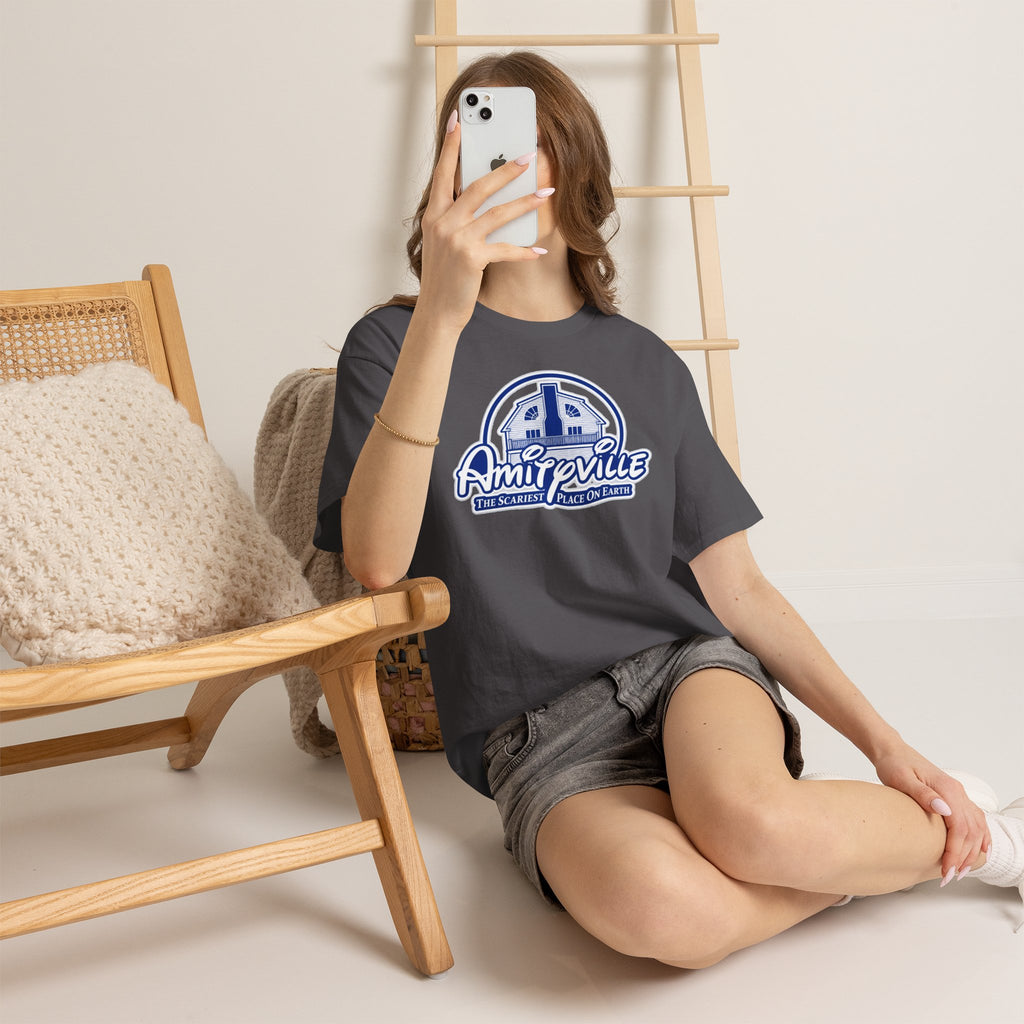 Amityville Horror Tee – "Amityville: The Scariest Place on Earth" Graphic Shirt