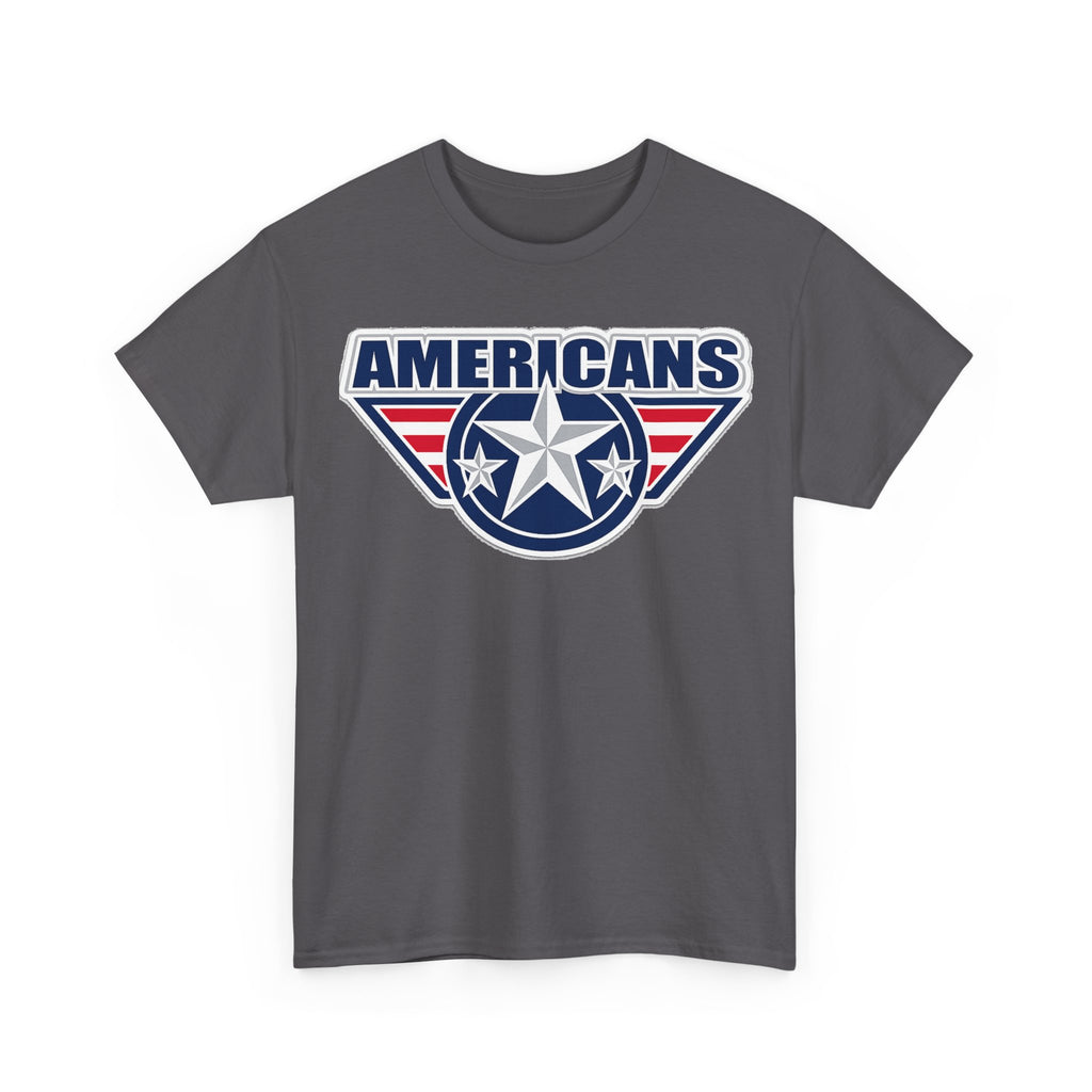 Americans Patriotic Star T‑Shirt — Red White Blue USA Graphic Tee