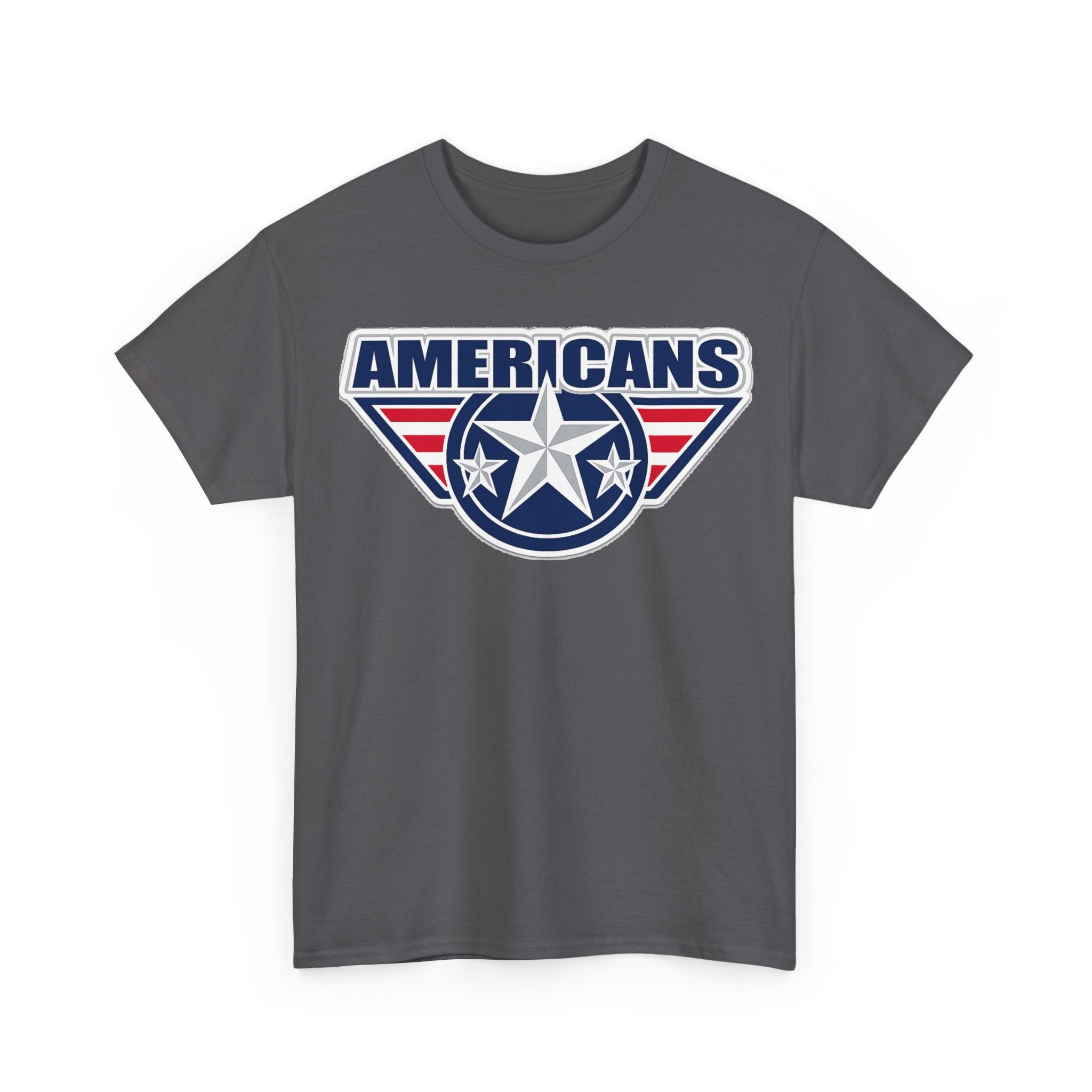 Americans Patriotic Star T‑Shirt — Red White Blue USA Graphic Tee