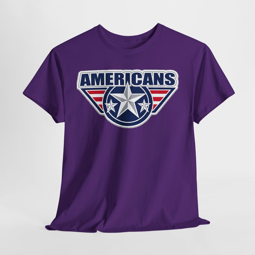 Americans Patriotic Star T‑Shirt — Red White Blue USA Graphic Tee