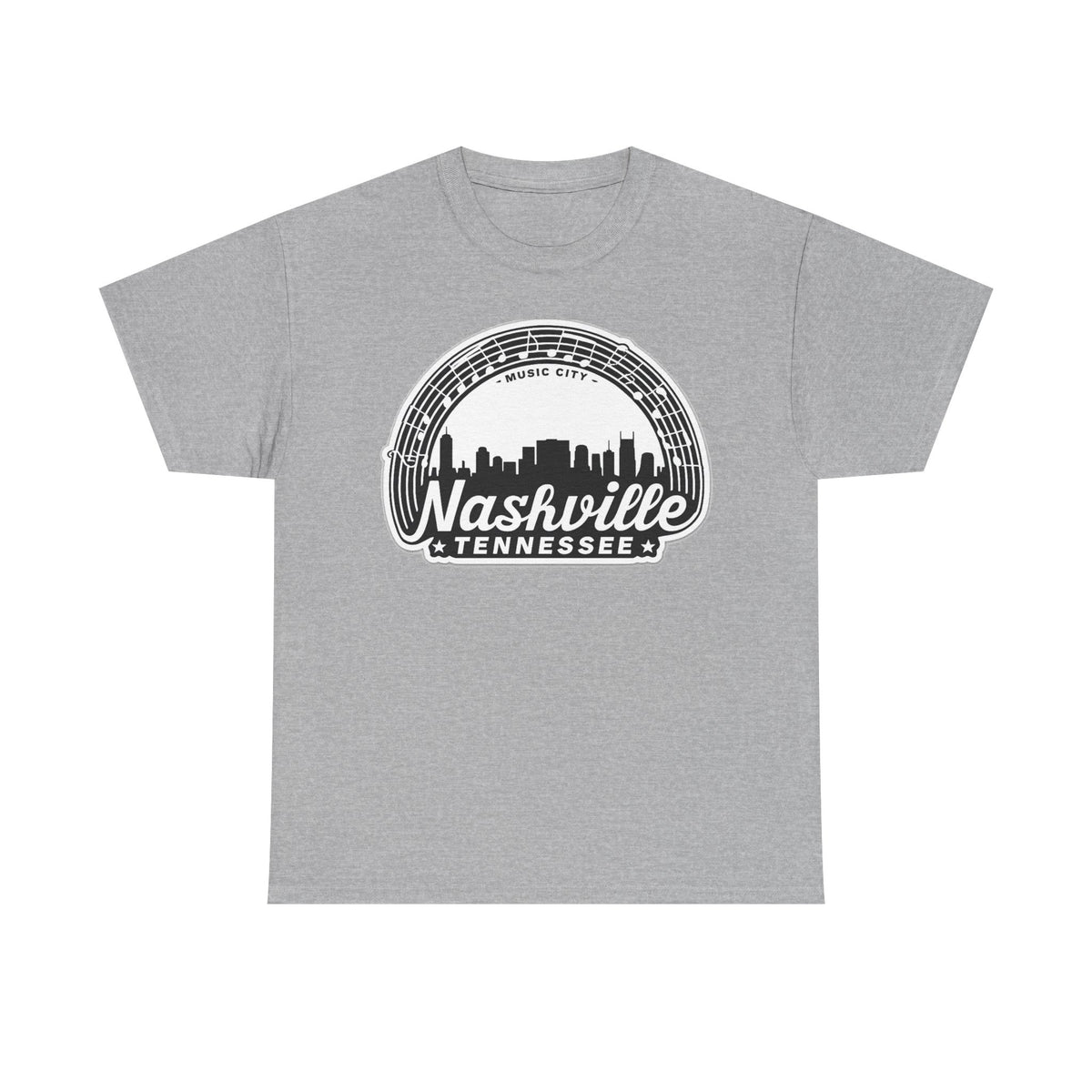 Nashville Tennessee Skyline Tee — Retro Music City Graphic Shirt