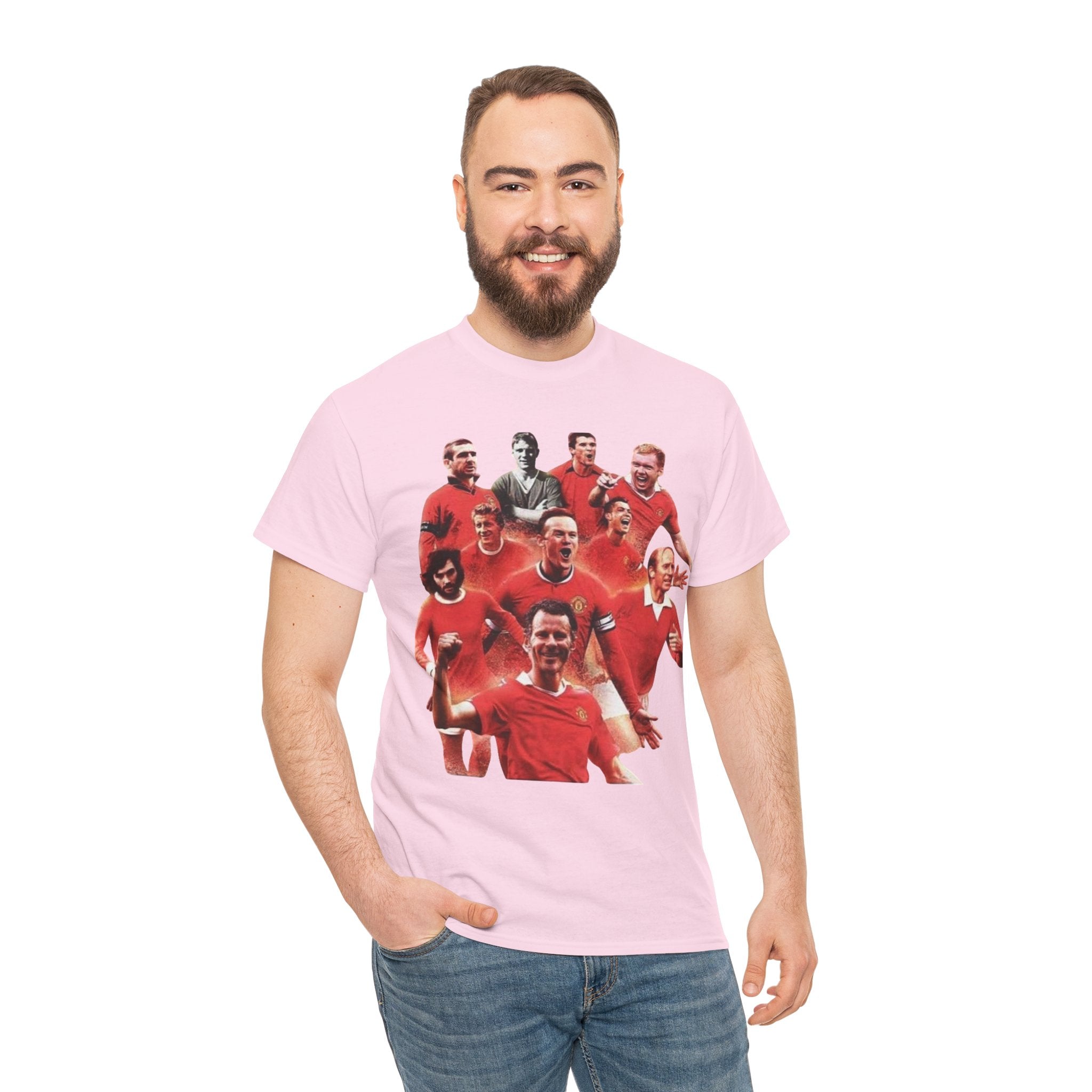 Manchester United Legends T‑Shirt — Retro Team Collage Football Tee