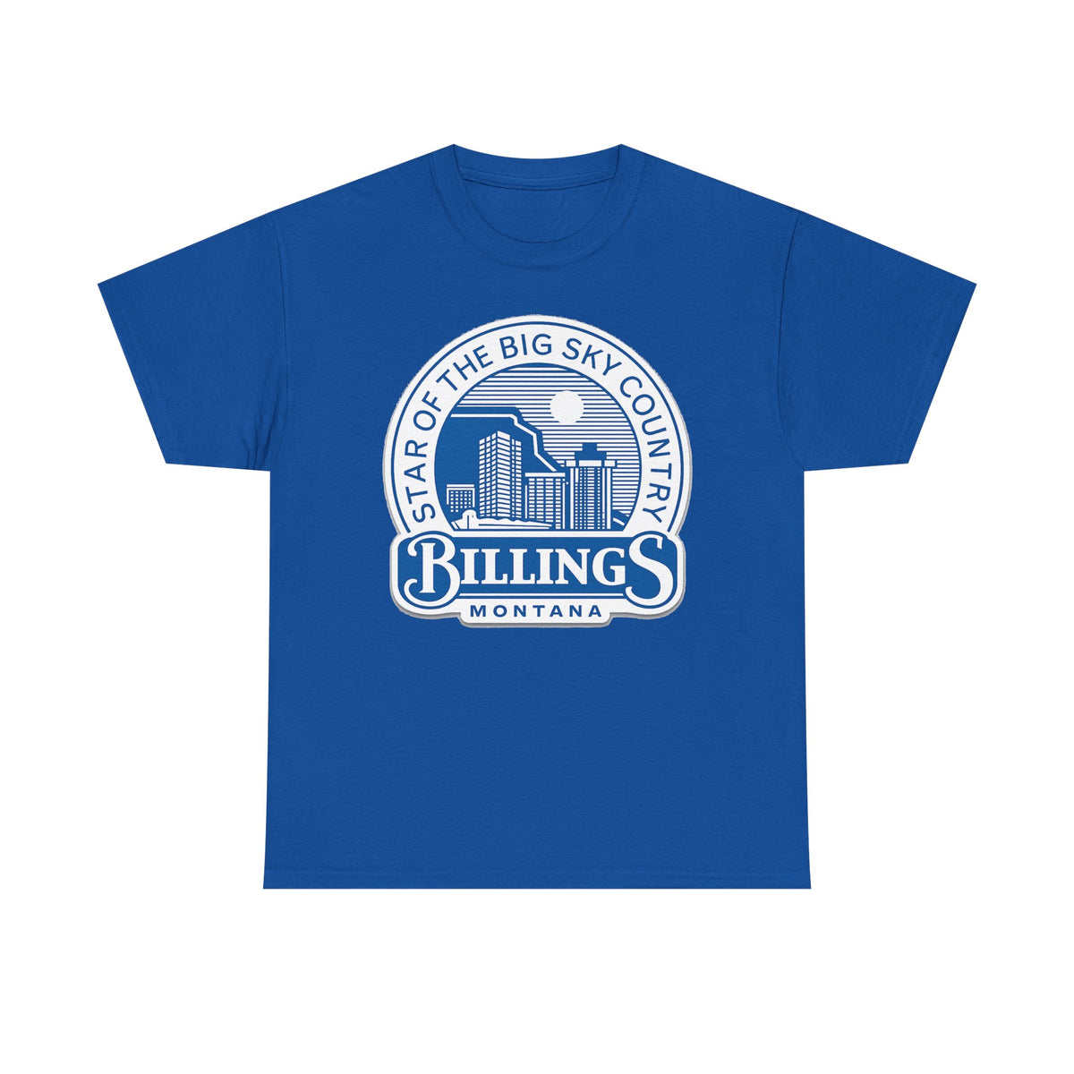Billings Montana Tee — "Star of the Big Sky Country" Retro City Skyline T-Shirt