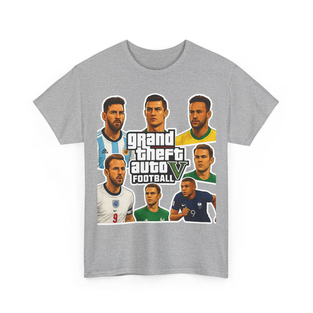 Graphic Tee — 'Grand Theft Auto V Football' Soccer Players Collage Shirt