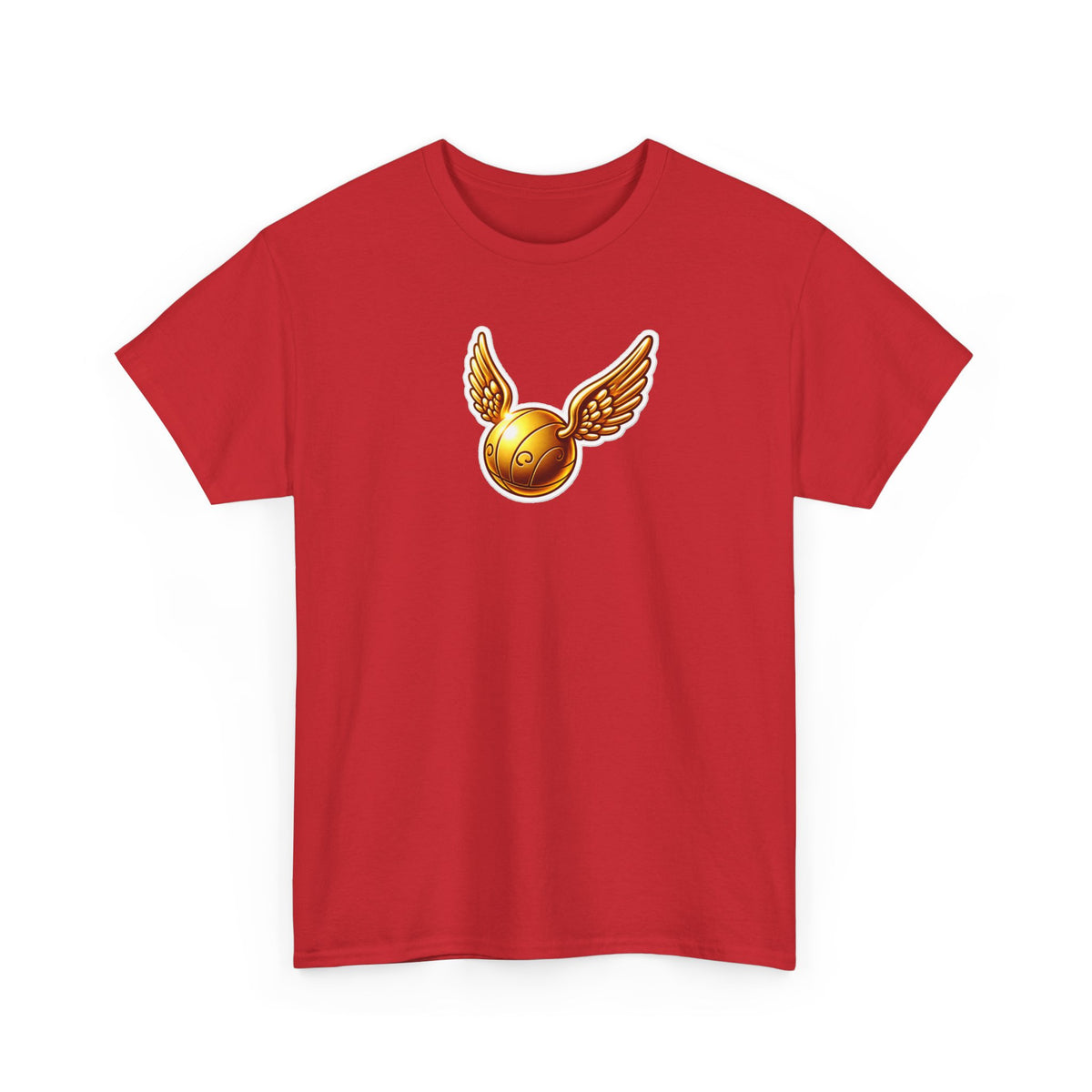 Golden Snitch Cotton T‑Shirt — Quidditch Wizarding Fan Tee