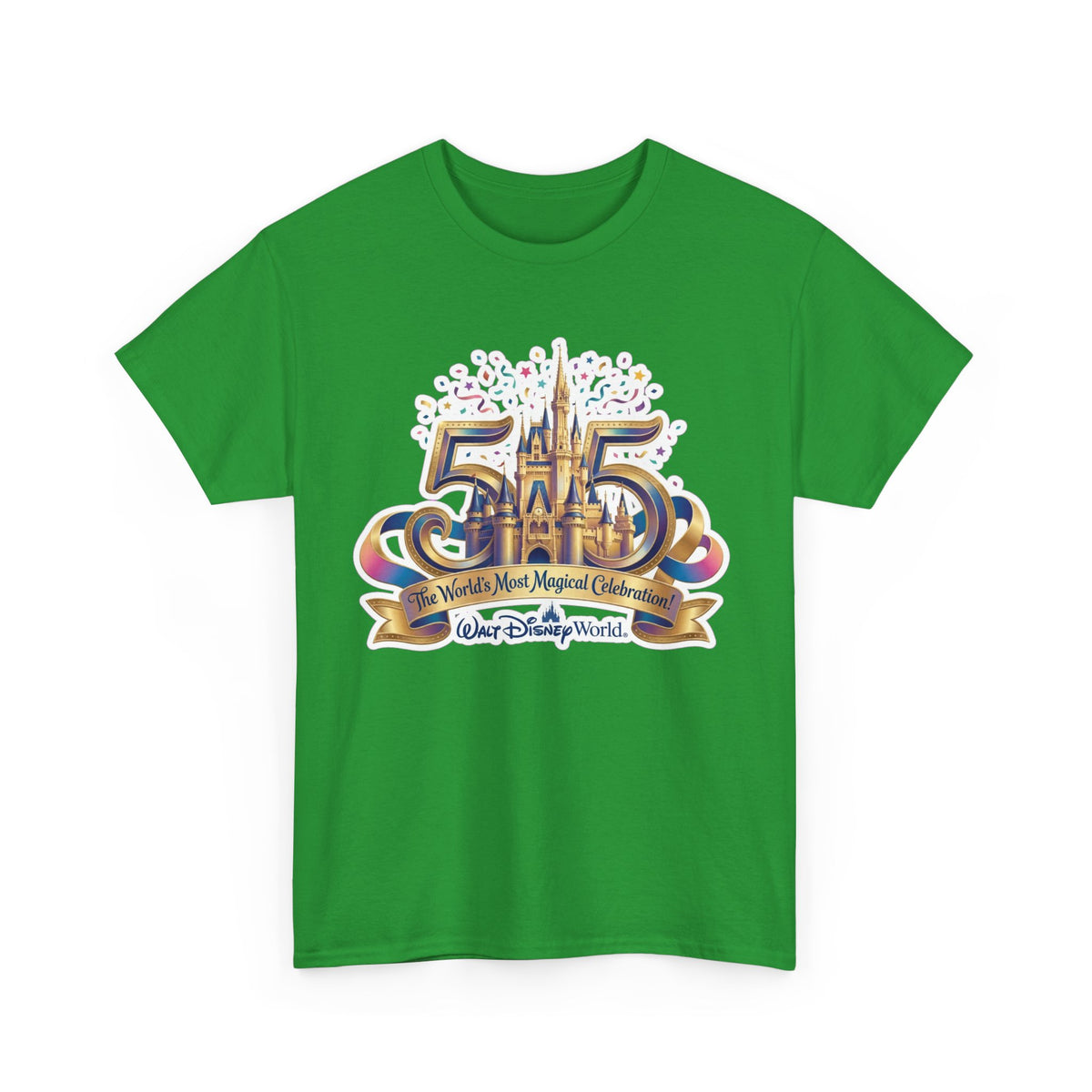Disney World 50th Anniversary Castle Tee — 'The World's Most Magical Celebration' Souvenir T-Shirt
