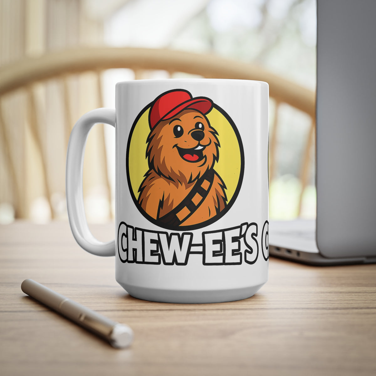 Chew-ee’s Chewbacca Mug — Cute Star Wars-Inspired Ceramic Coffee Cup (11oz & 15oz)