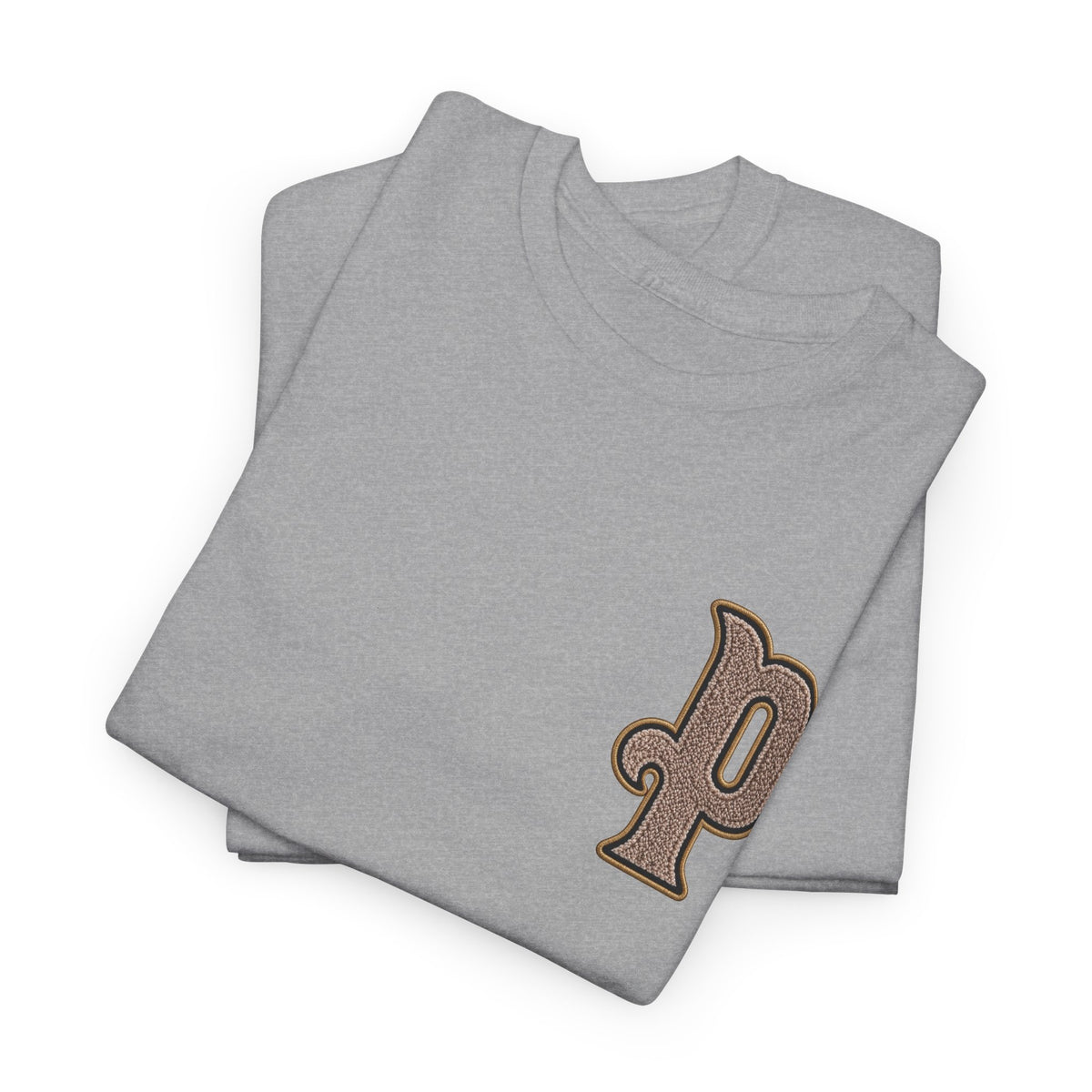 Retro 'p' Pep Inspired Manchester City Cotton Tee — Vintage Brown Monogram T-Shirt