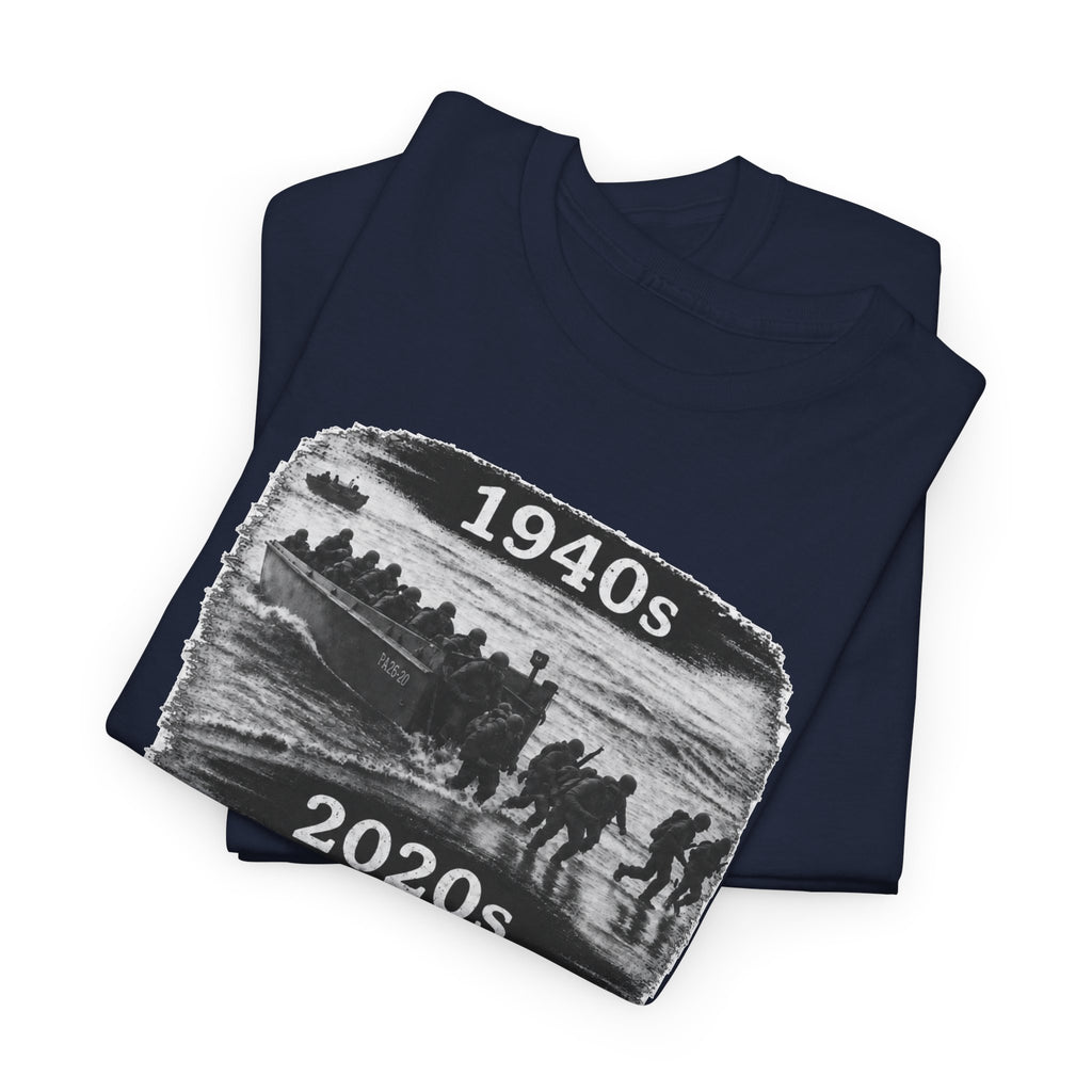 1940s vs 2020s Veterans Tribute Tee — "Is This What They Fought For?"