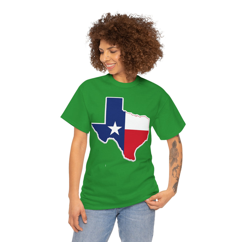 Texas Flag Outline T-Shirt — Lone Star State Pride Tee