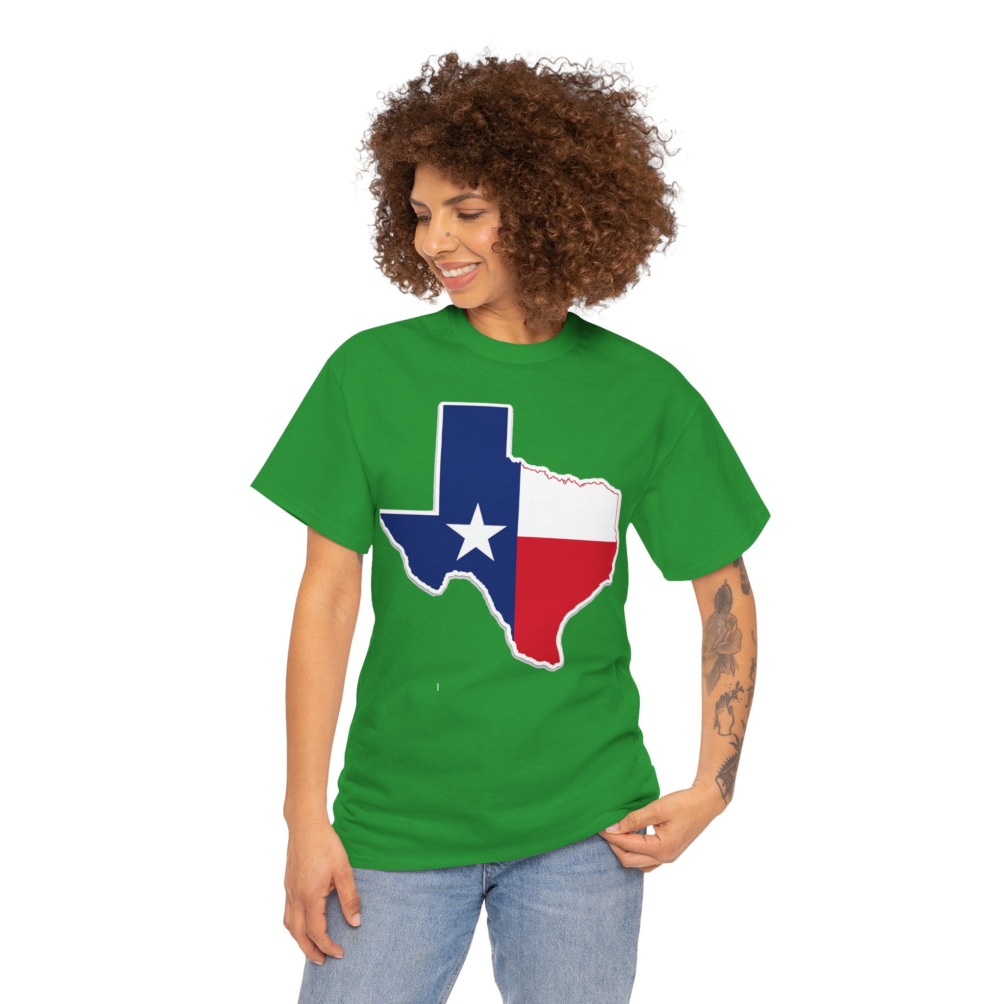 Texas Flag Outline T-Shirt — Lone Star State Pride Tee