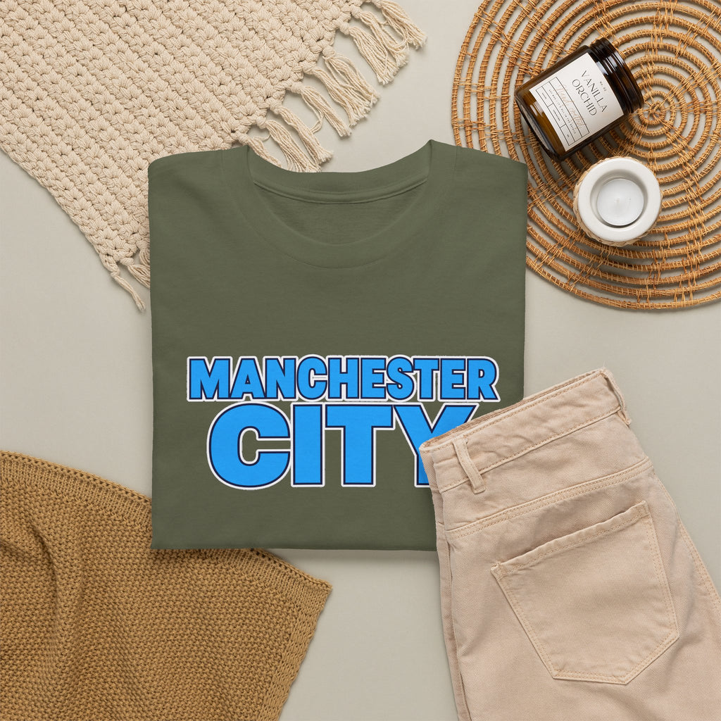 Manchester City T‑Shirt — Retro Blue Logo Tee