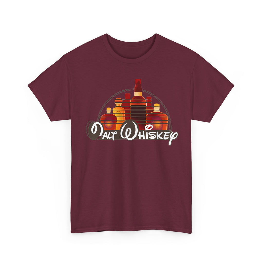 Whiskey Bottle Graphic Tee — Walt Whiskey Retro Bar Shirt