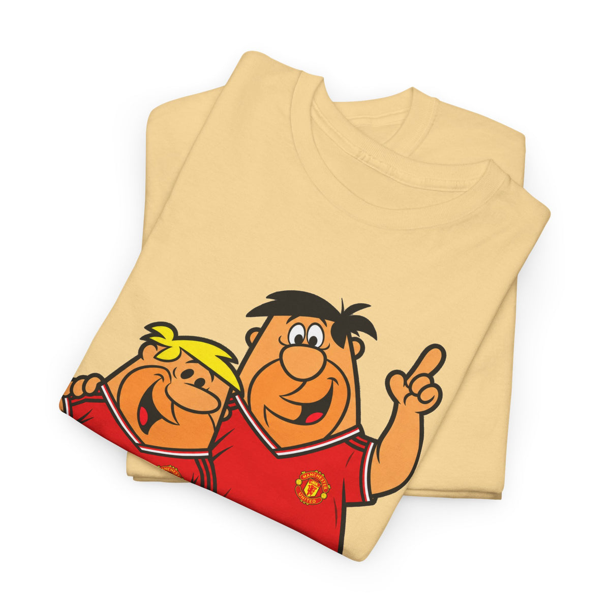 Manchester United The Flintstones Cartoon Football Fans T-Shirt